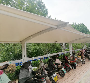 小區(qū)電動車充電棚
